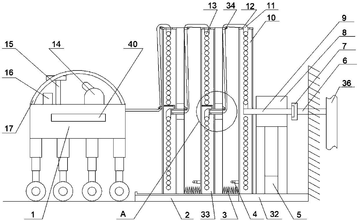 Super high-rise building fire extinguishing device