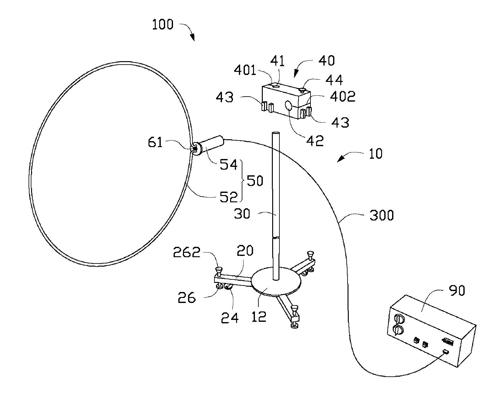 Test equipment for electromagnetic immunity to interference