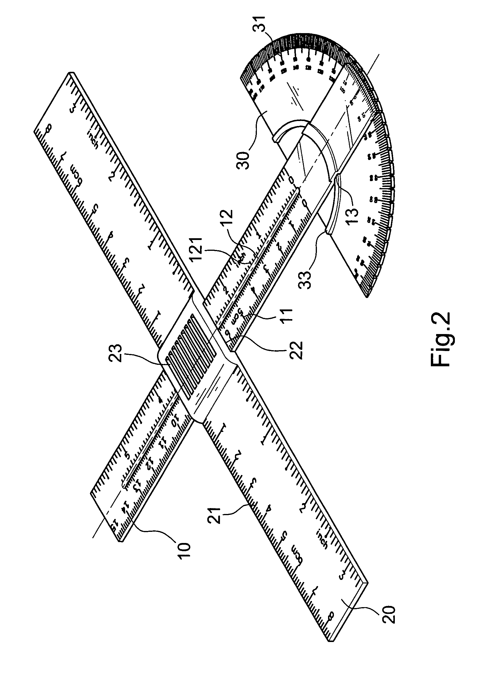 Drafting ruler