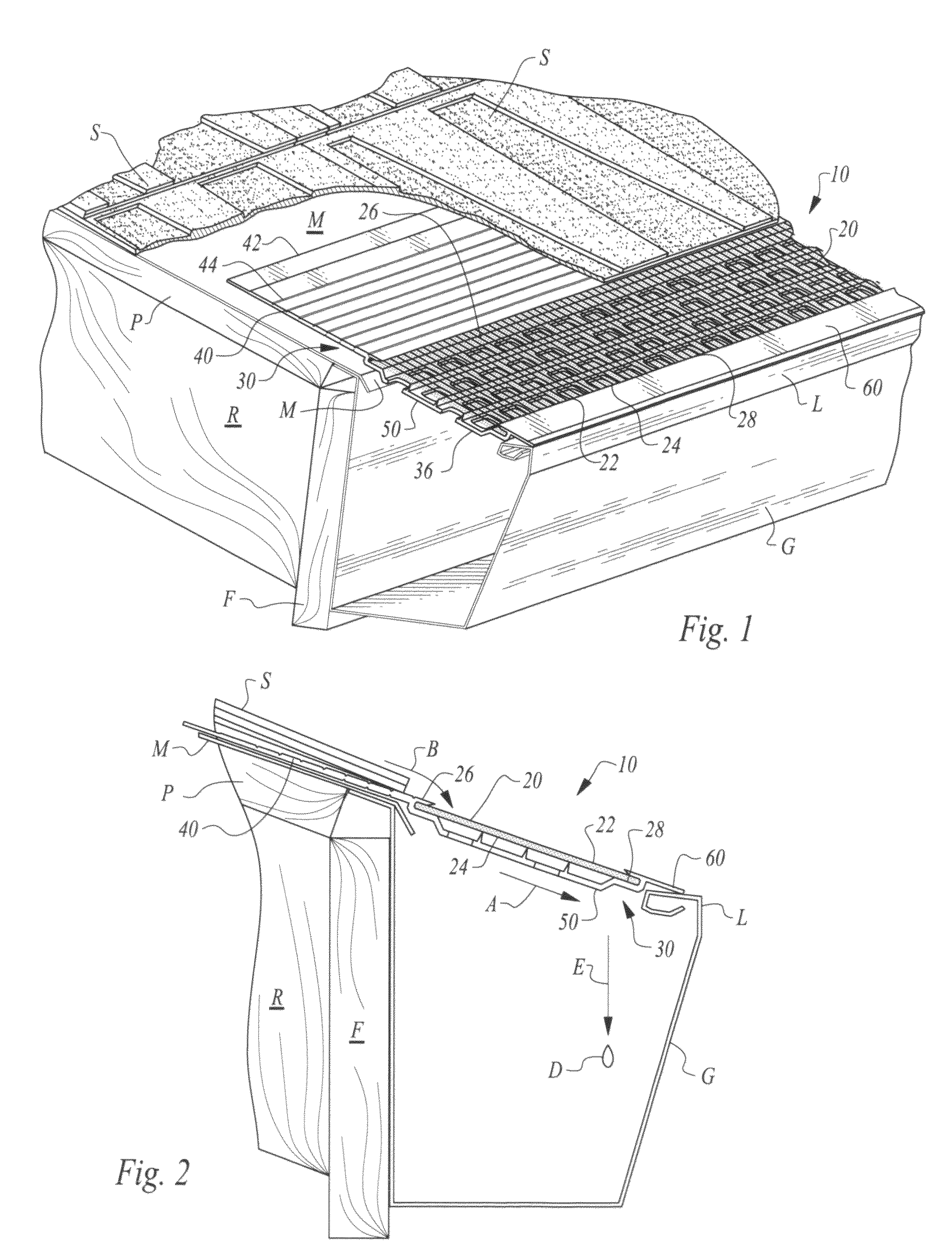 Supported mesh debris preclusion system for gutters