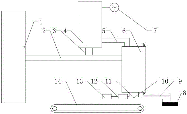 Metal smelting waste slag high-temperature waste heat generation device