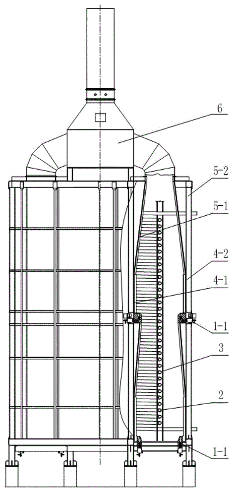 Double-sided radiation spiral pipe heating furnace