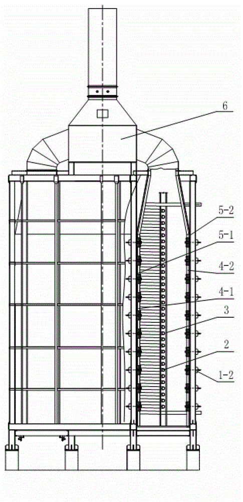 Double-sided radiation spiral pipe heating furnace