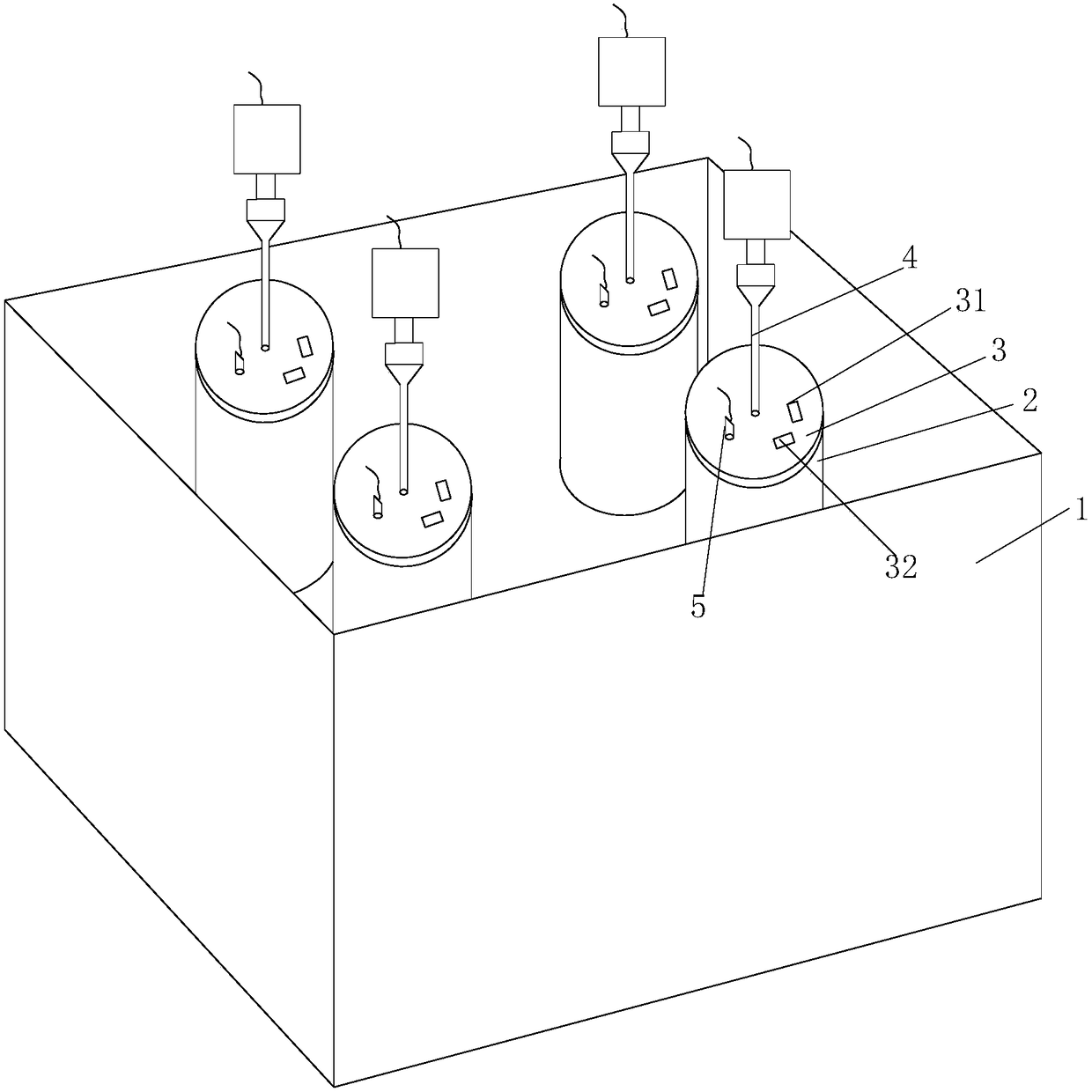 Cement hydration heat measuring device