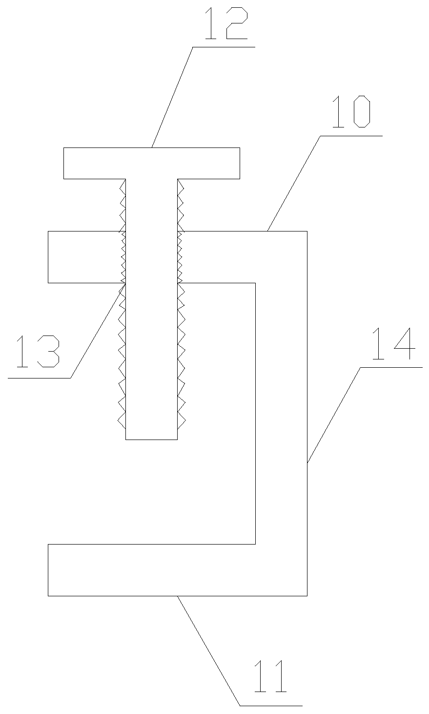 Bottom shell and welding seam assembly tool structure for electromagnetic chuck for hoisting and transporting wheel steel ingots and repair process for bottom shell and welding seam assembly tool structure