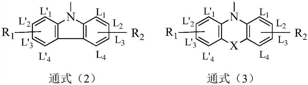 Compound taking aza-dibenzosuberone as core and application thereof on OLED