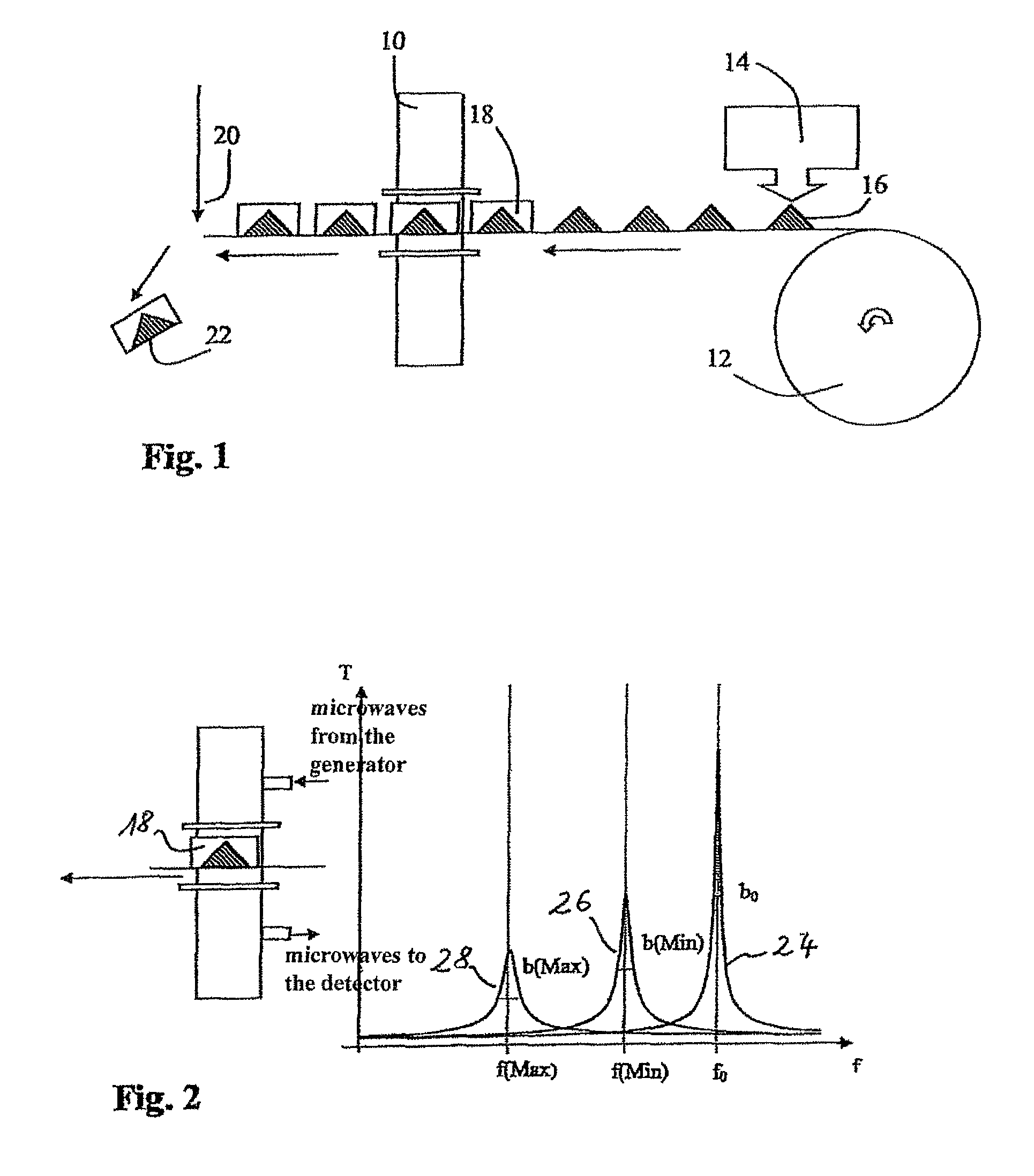 Apparatus and method for the measurement of mass and density and/or for the measurement of the humidity of portioned units