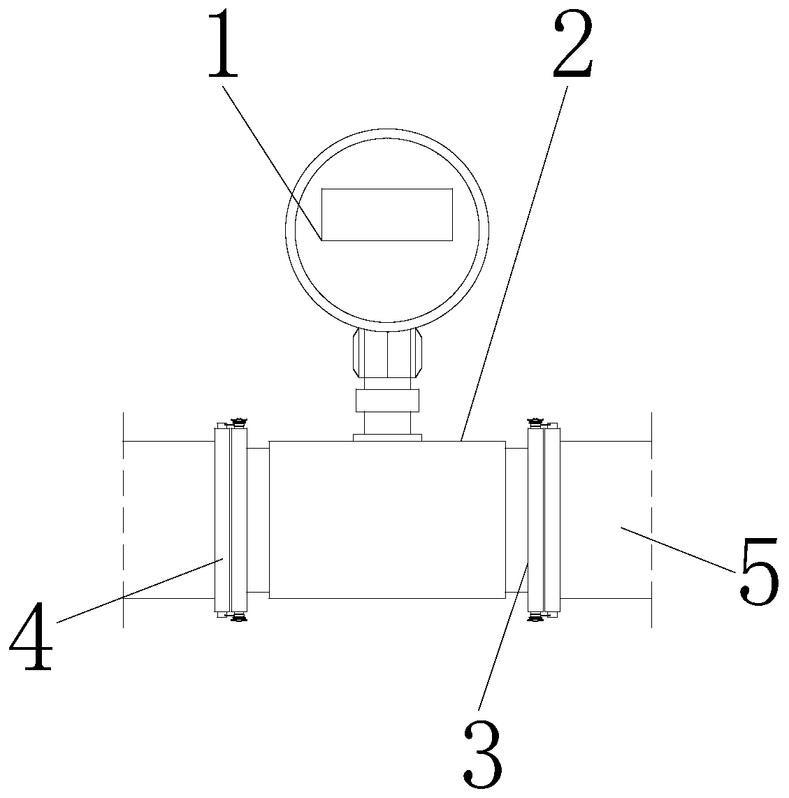 Easy-to-assemble modular installation structure for industrial instrument