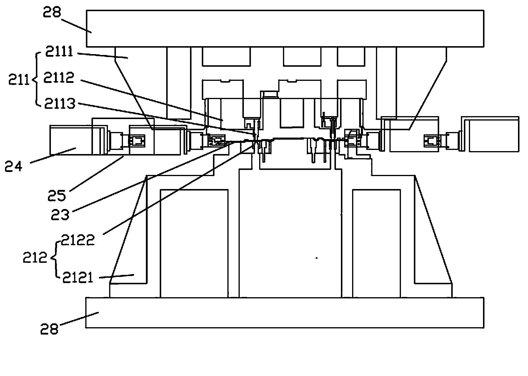 Automatic production process for automobile seat frame sideboards