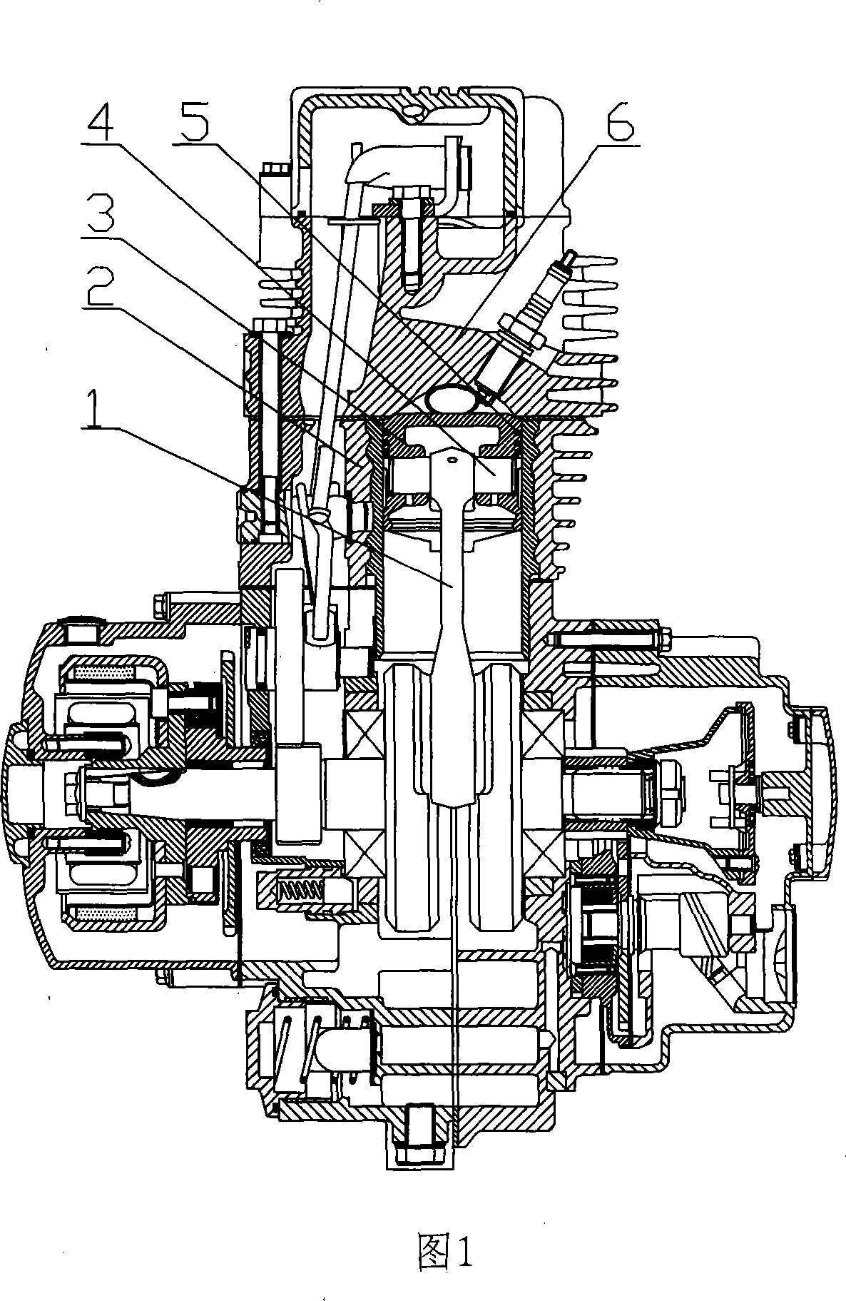 Low rotation speed large torque engine