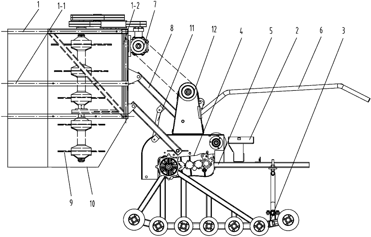 Deep pruning machine for tea trees