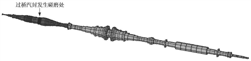 Method and device for analyzing steam seal rub-impact faults of shaft system of steam turbine generator unit