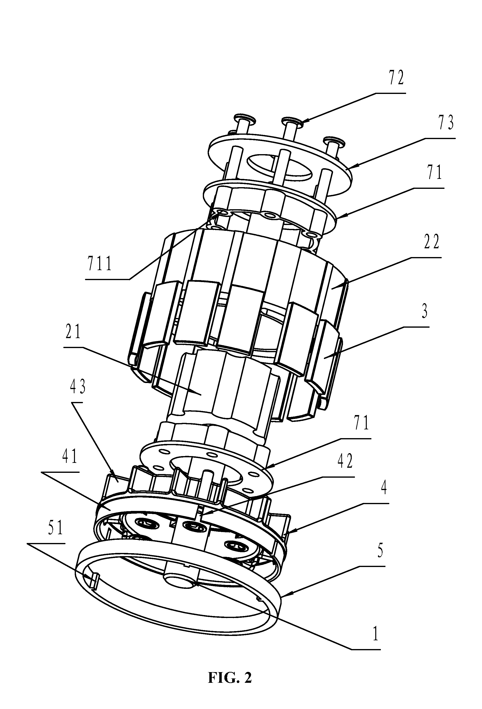 Motor rotor system