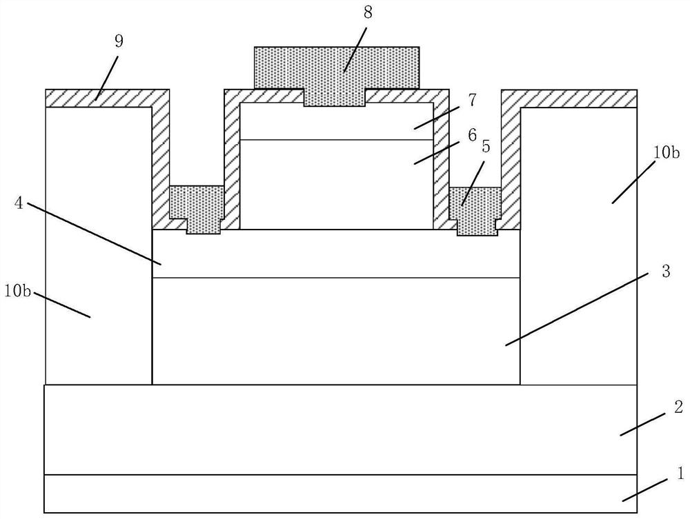 GaN-based hot electron transistor on self-supporting substrate and preparation method of GaN-based hot electron transistor