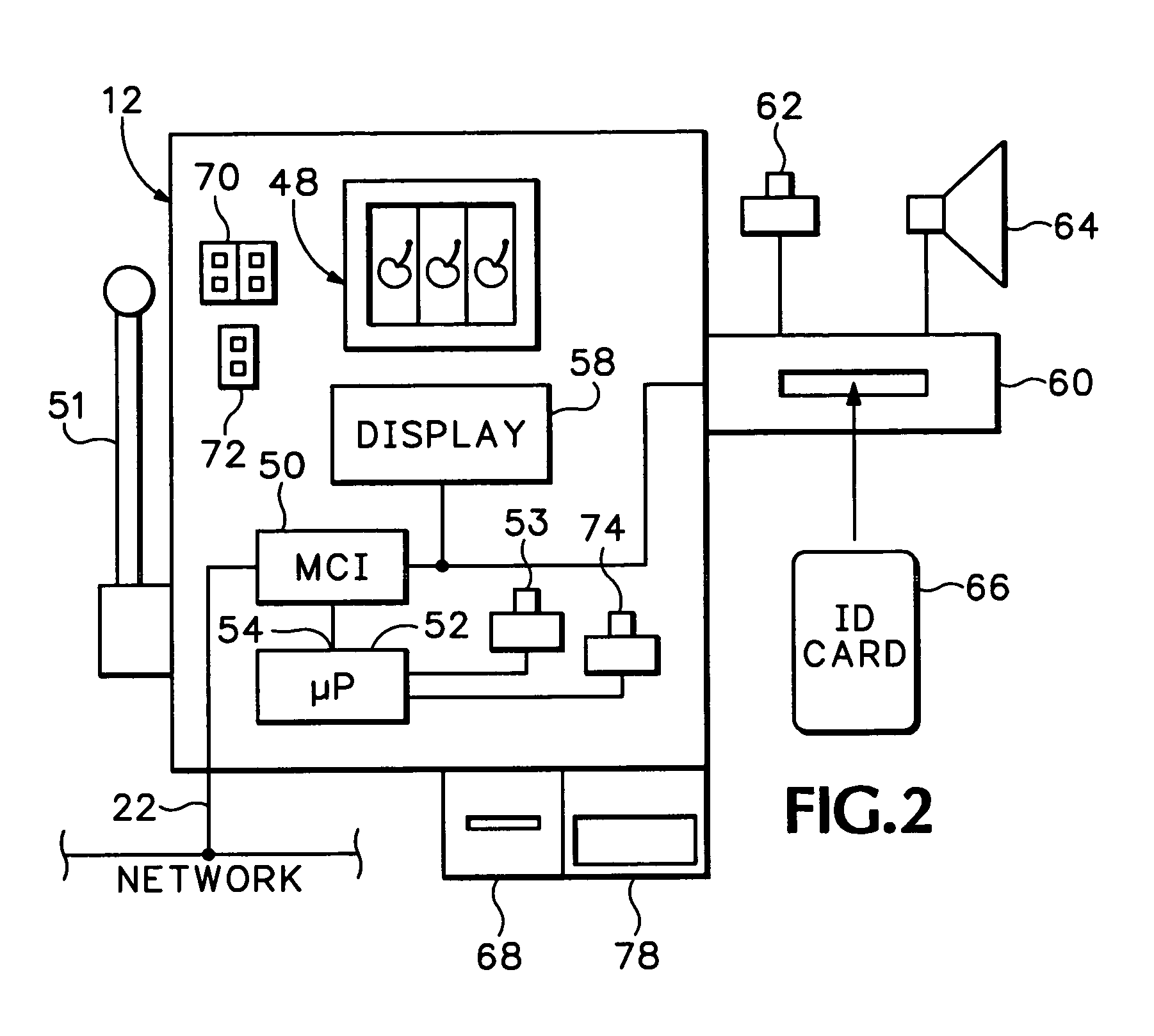 Global content management over network for gaming machine