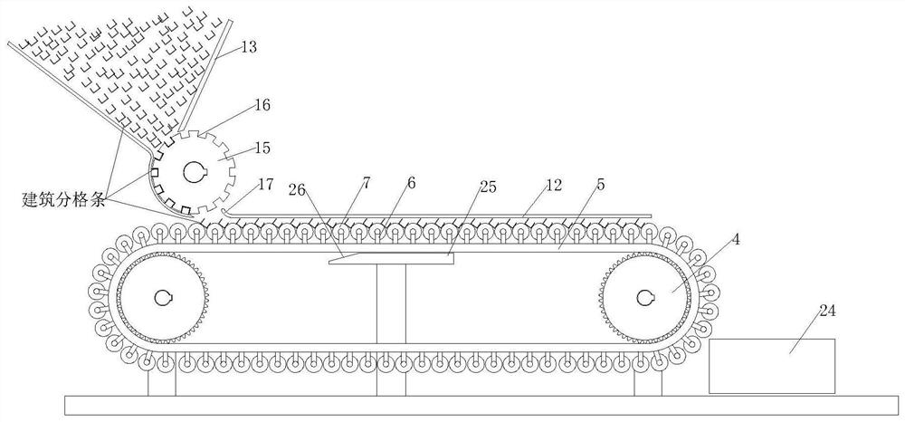 A kind of dimensioning processing equipment for building grid strips