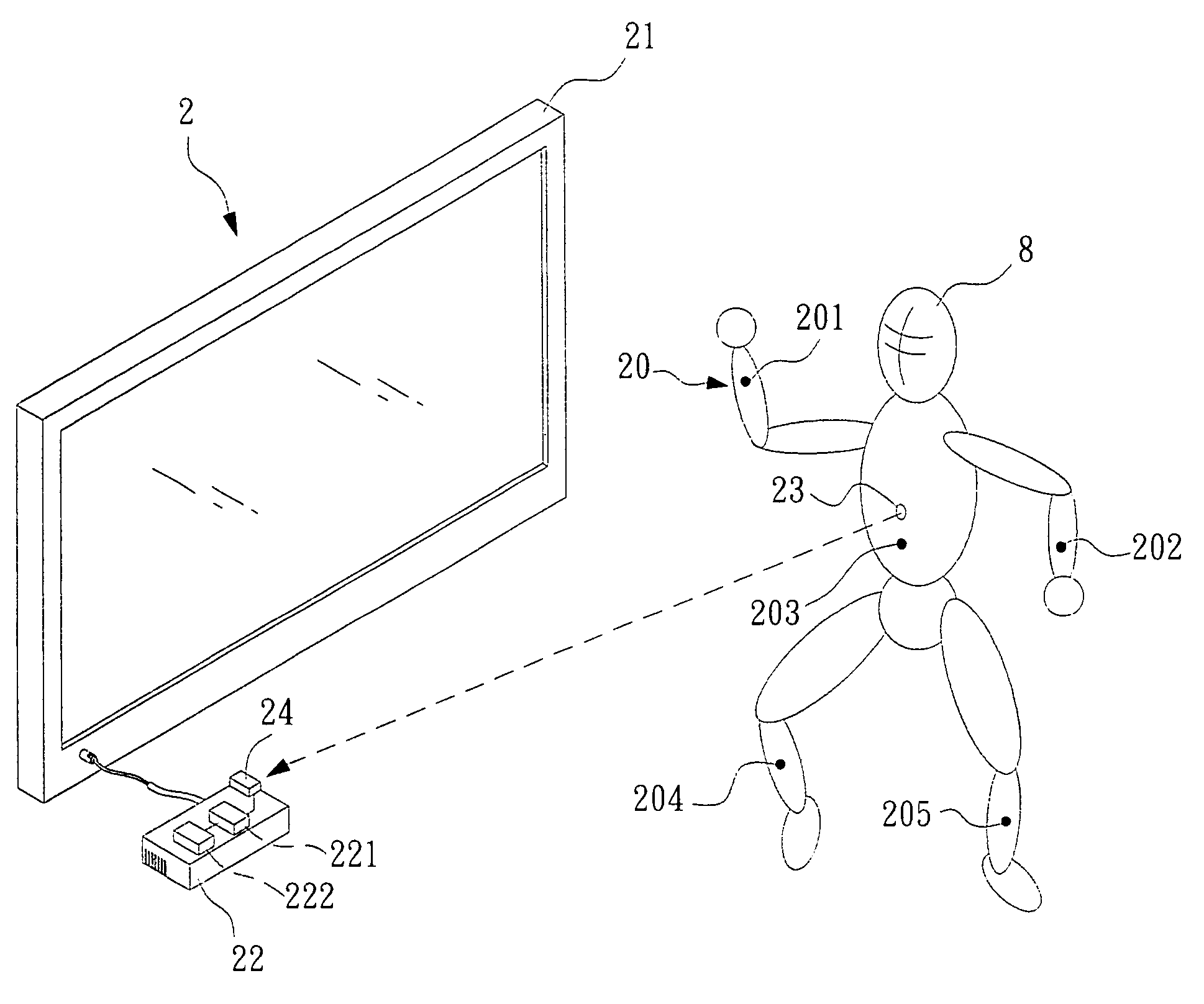 Motion recognition system and method for controlling electronic devices