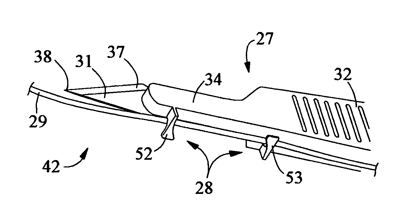 Wire guides for a scalpel