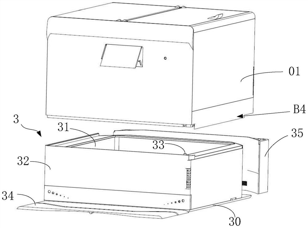 Sealing structure of food cooking equipment