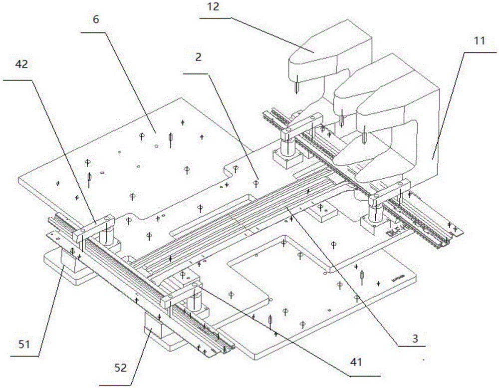 Riveting tooling for automobile sunroof guide rail frame