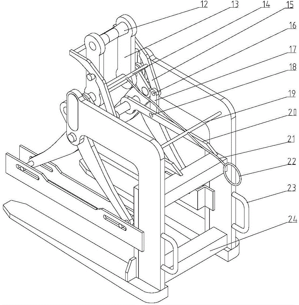 Scissor type lifting tool for plate stacking