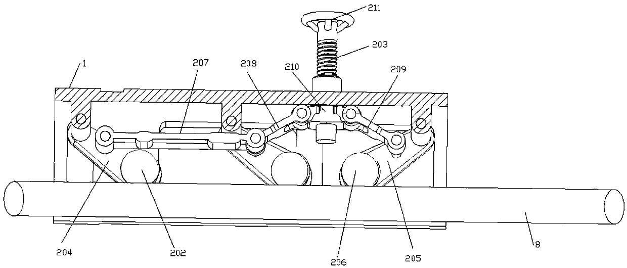 Two-degree-of-freedom motion mechanism suitable for 10kv power distribution operation