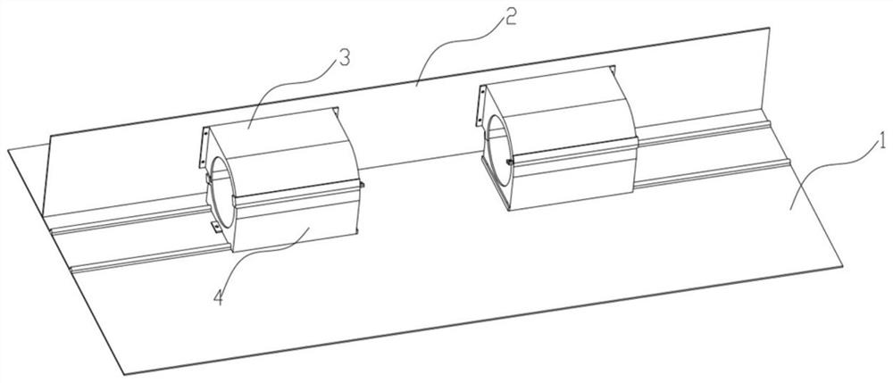 Volute and chassis combined assembly structure