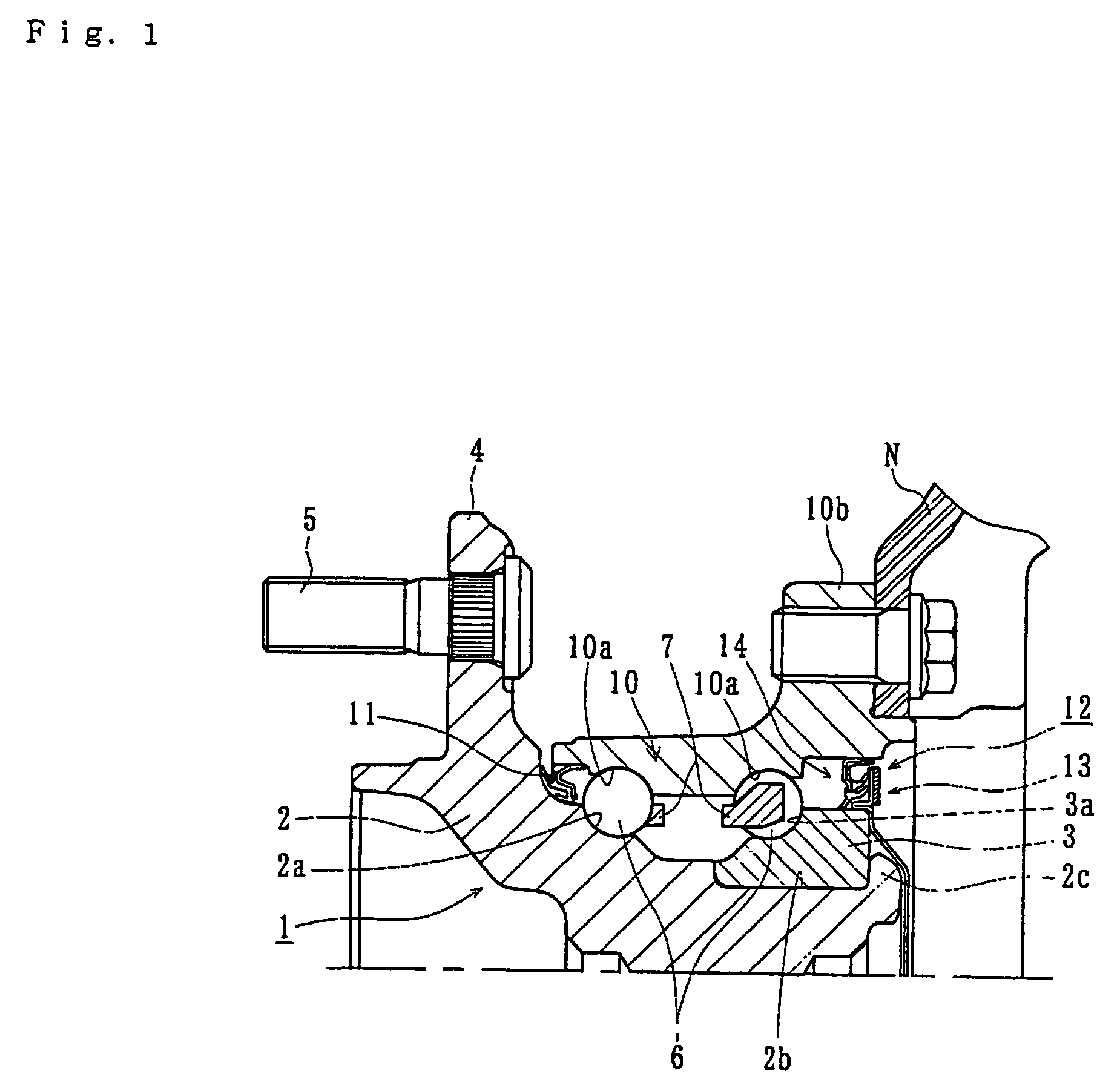 Bearing for a wheel of vehicle