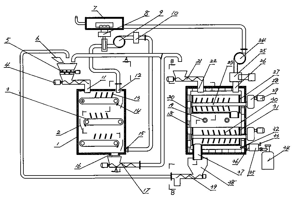 Integrated sludge treatment device