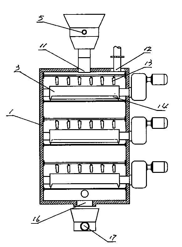 Integrated sludge treatment device