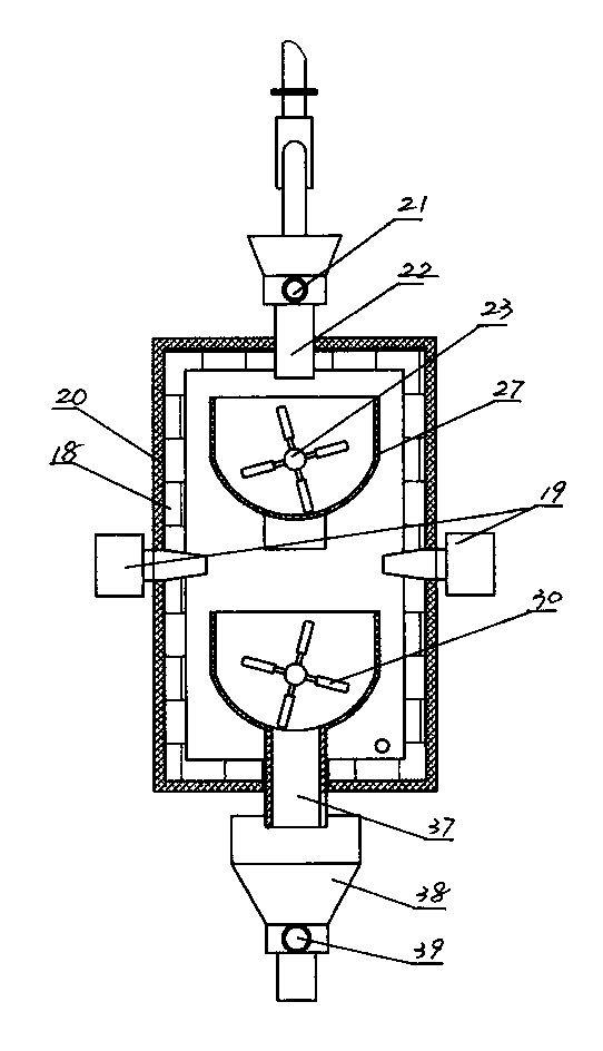 Integrated sludge treatment device