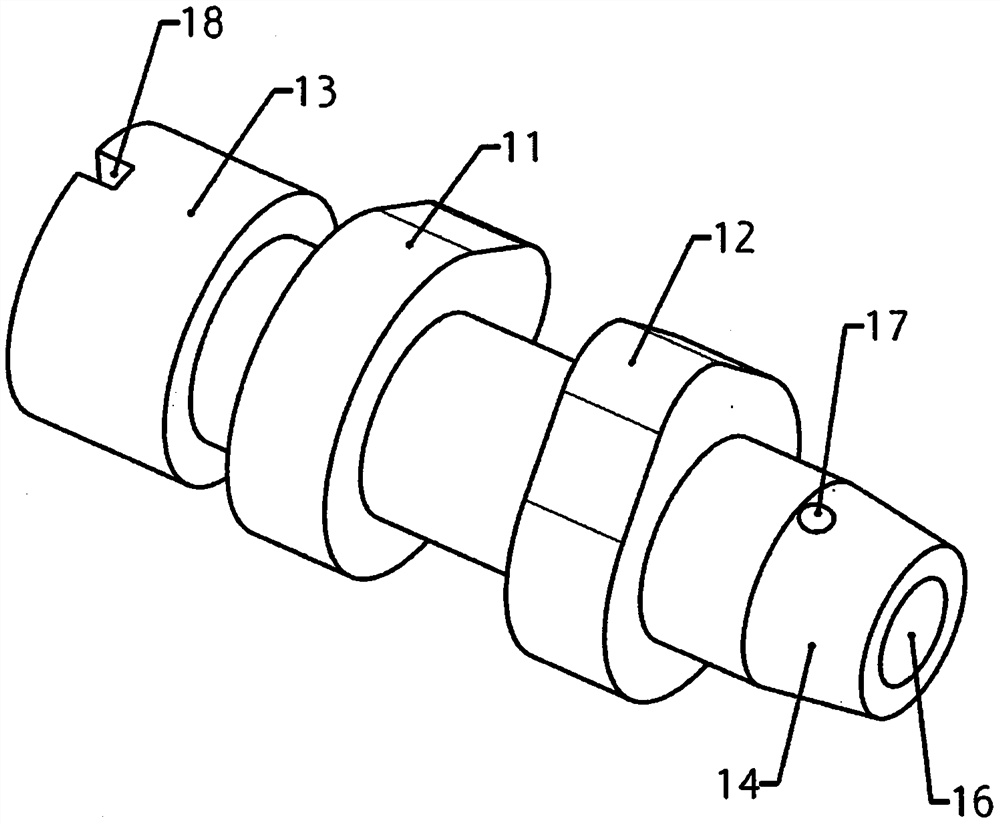 Combined camshaft for engine