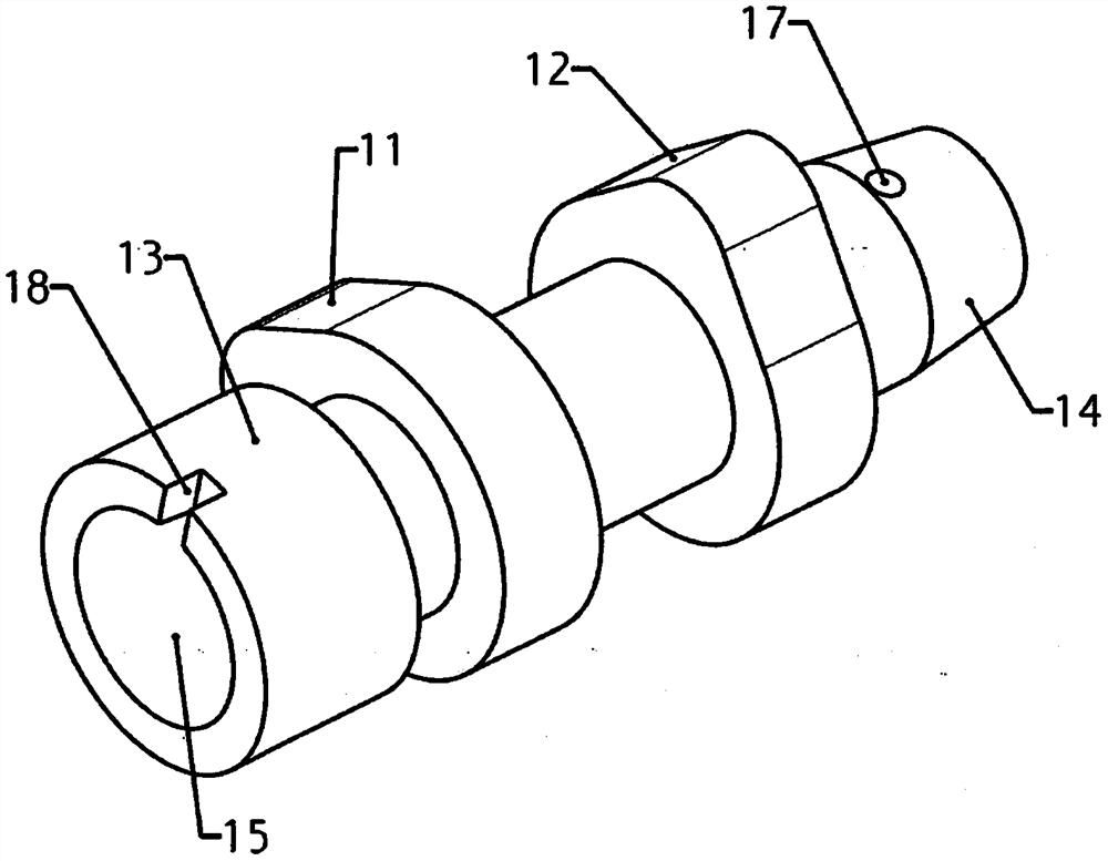 Combined camshaft for engine