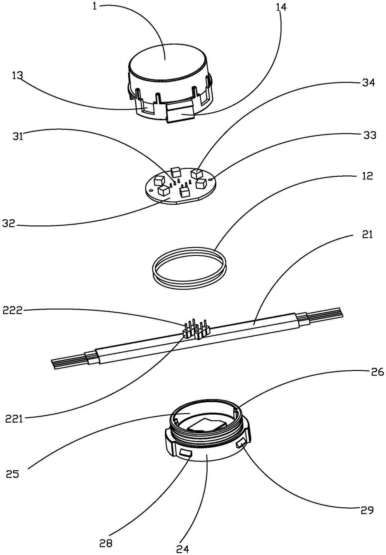 LED point-source lamp