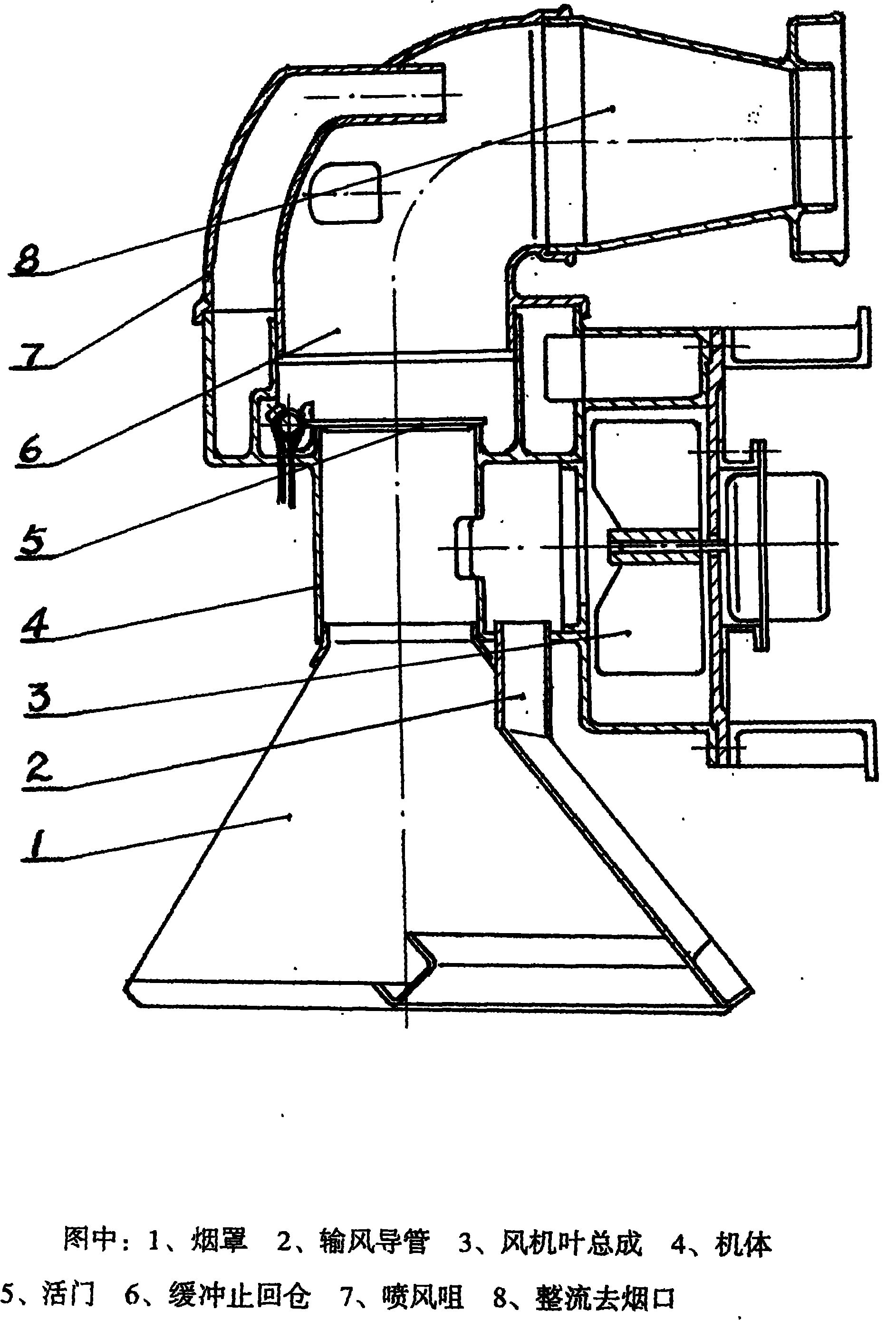 Convection type fume extractor