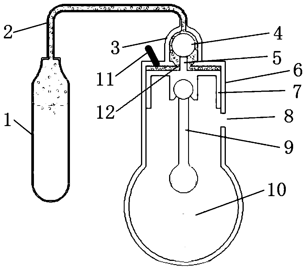 A self-feeding dust explosion engine