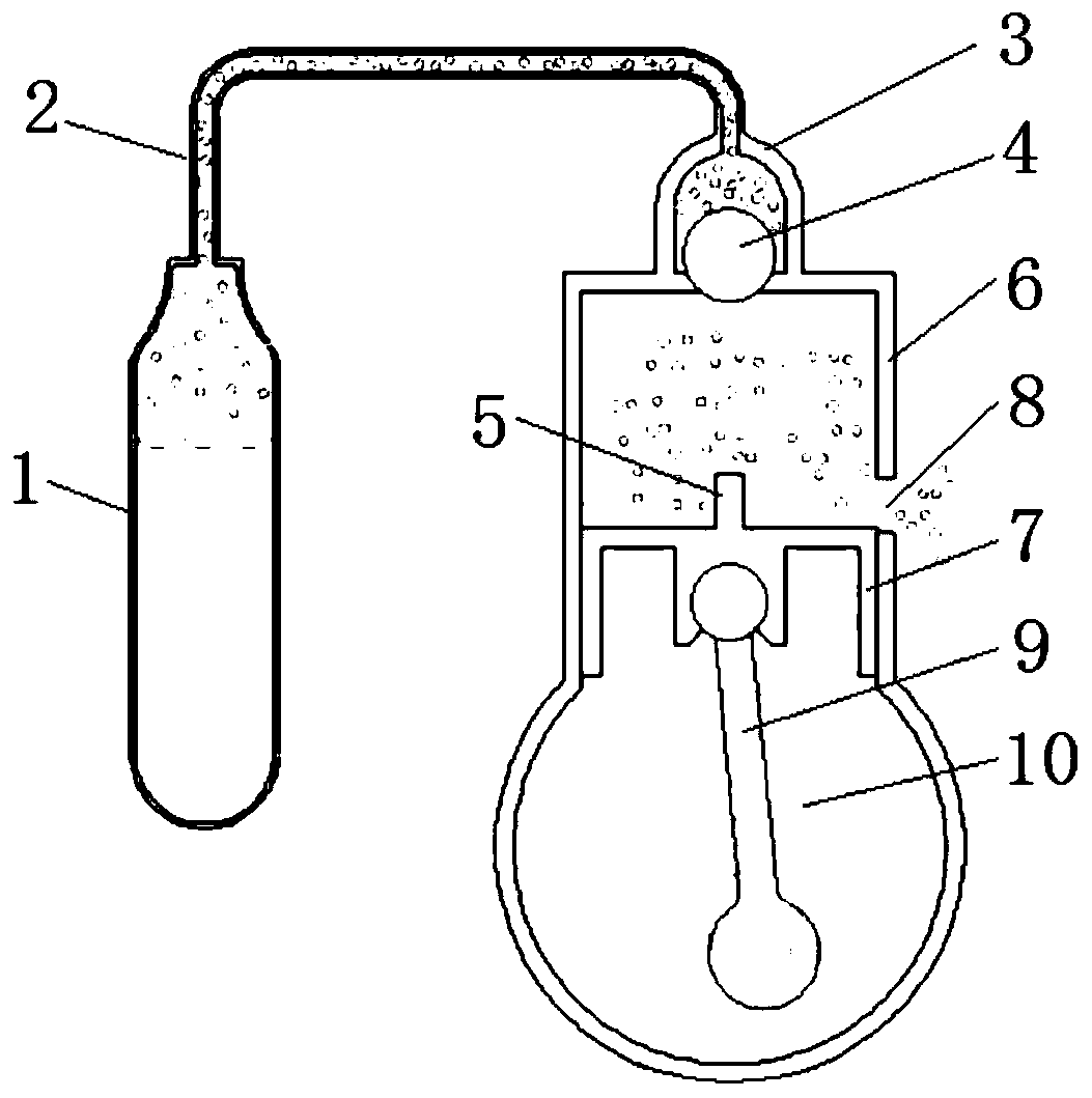 A self-feeding dust explosion engine