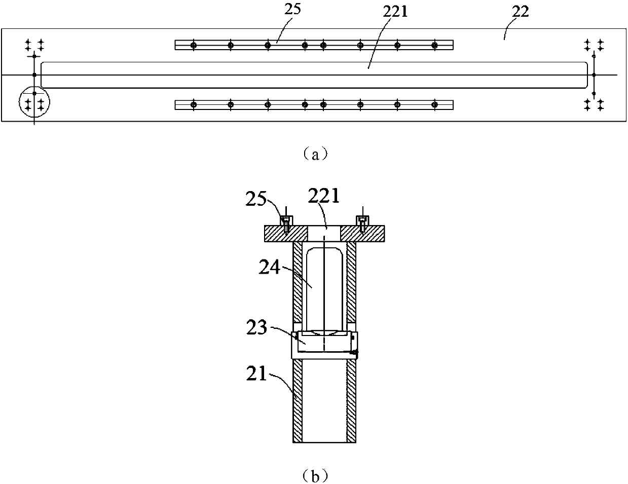 Hydraulic machine tool for one-time forming blind waves of container blind-wave top plate