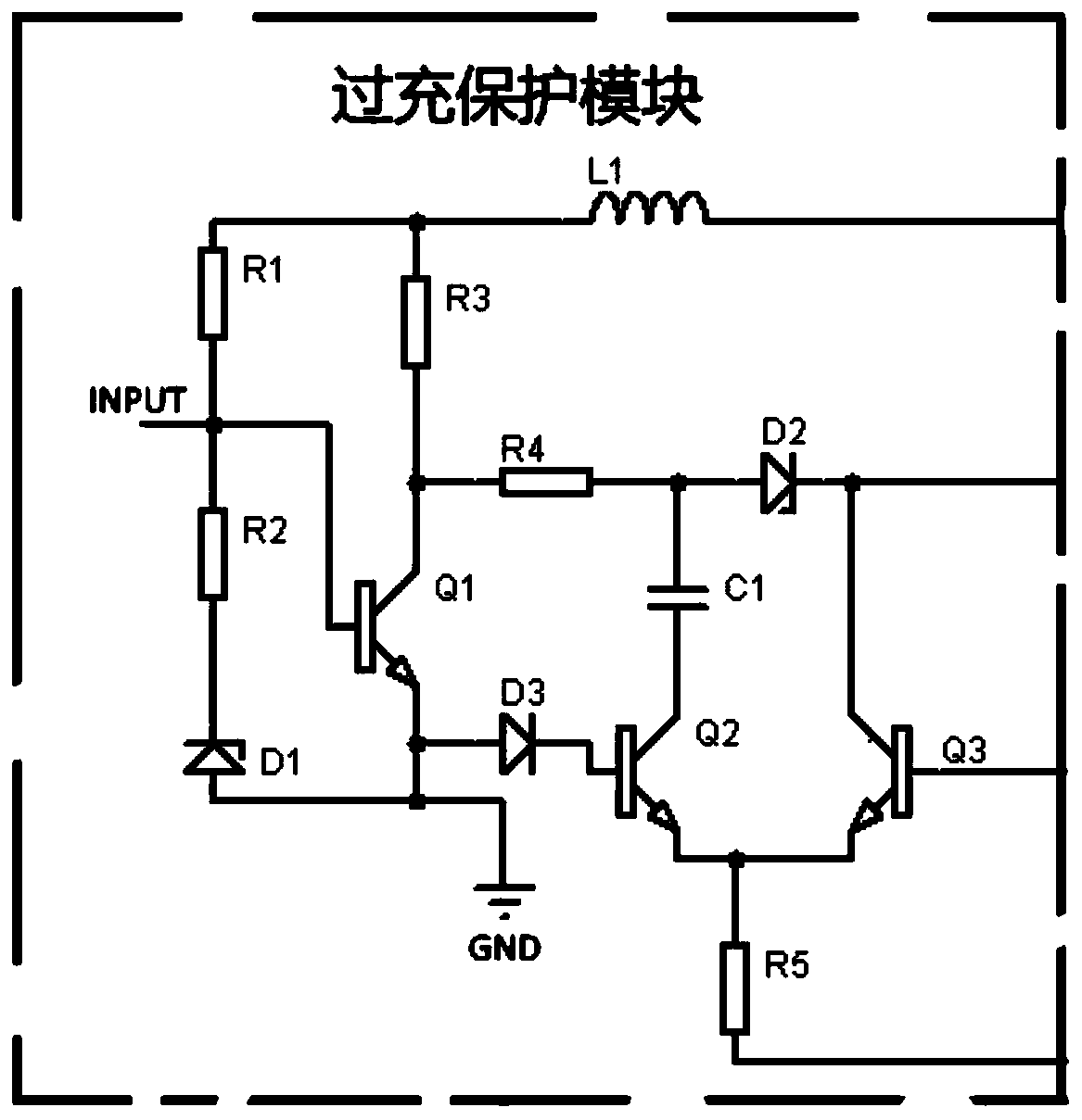 New energy automobile lithium battery charging and discharging protection circuit and controllable voltage source adjusting method