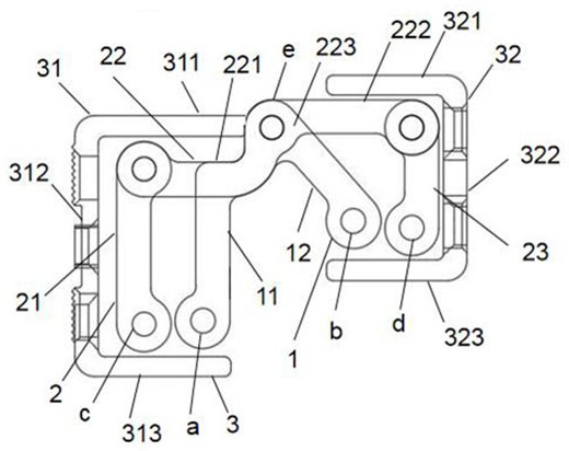 Connecting device suitable for hidden-frame door and window and hidden-frame door and window