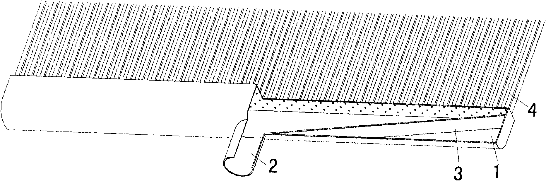 Air cooler tube box provided with flow deflectors