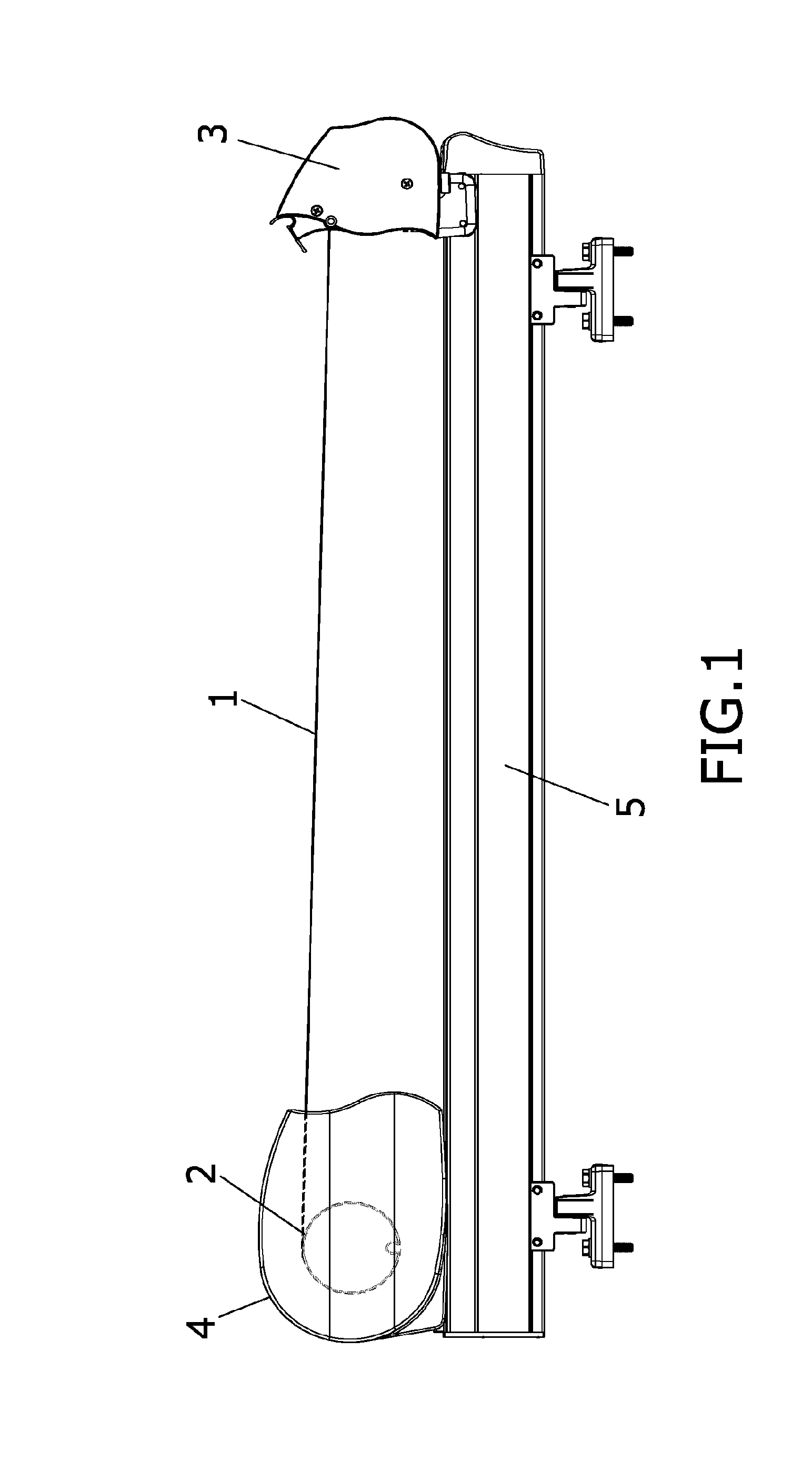 Shading device and method for installing the casing of said shading device