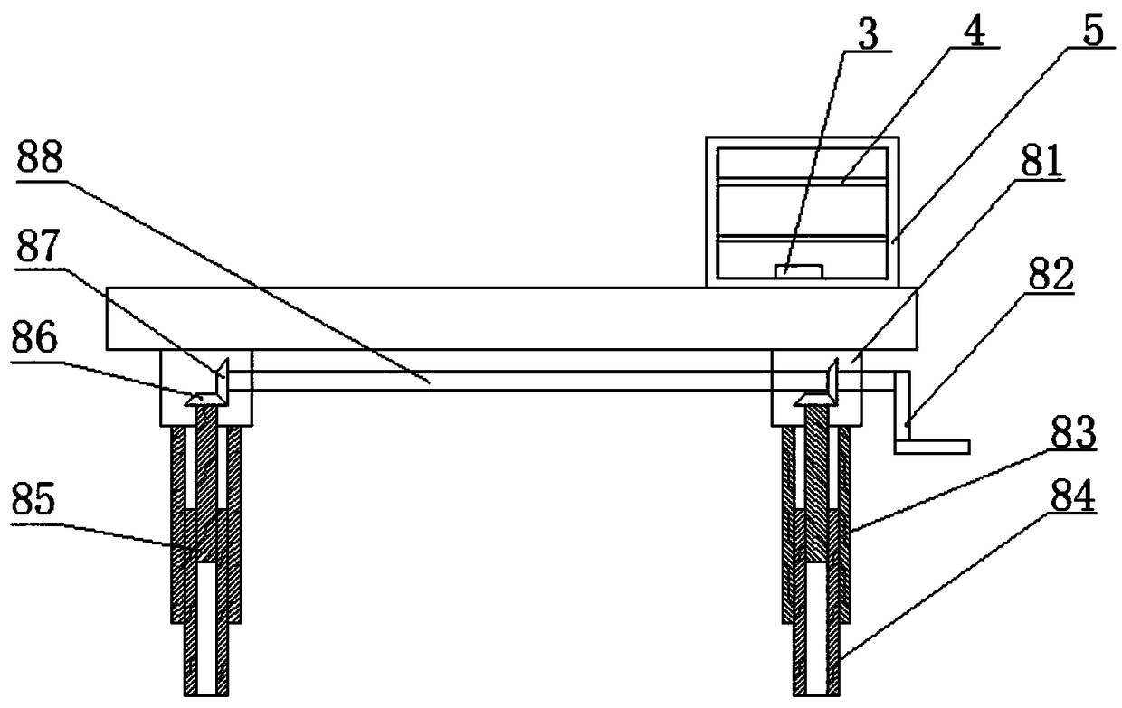 Lifting dinning table