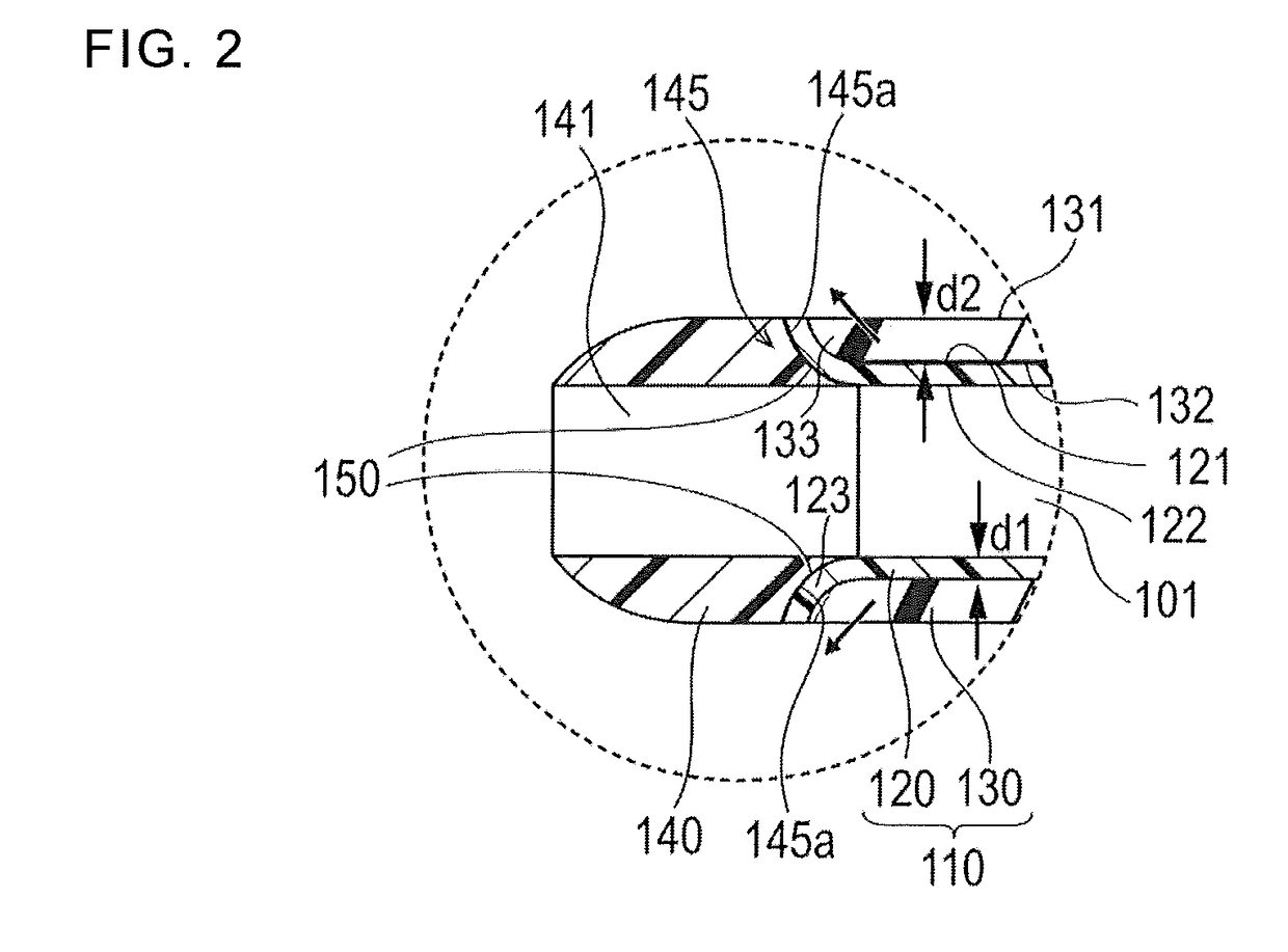 Medical elongated body and balloon catheter