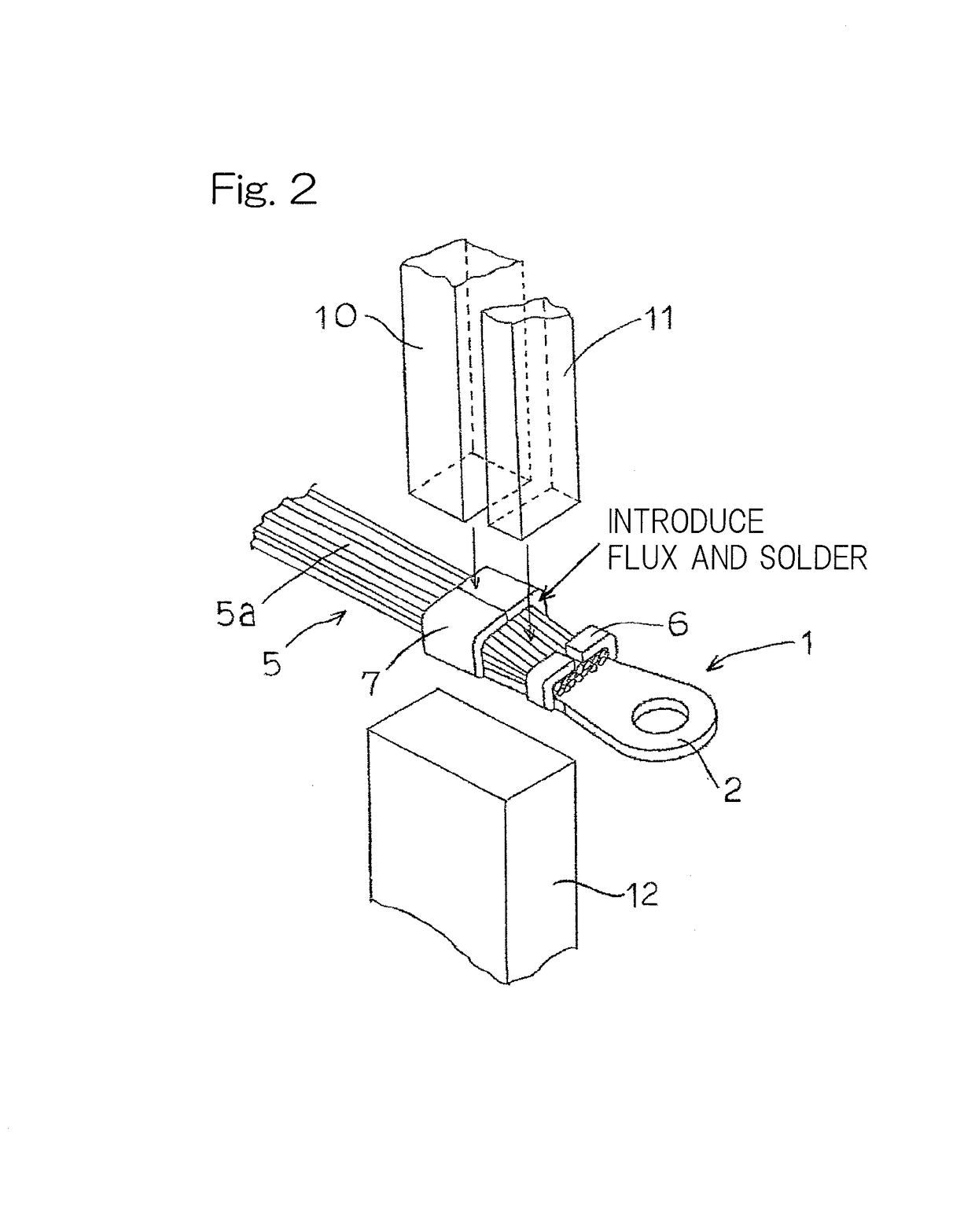 Method for joining terminal and electric wire and electric wire connection terminal