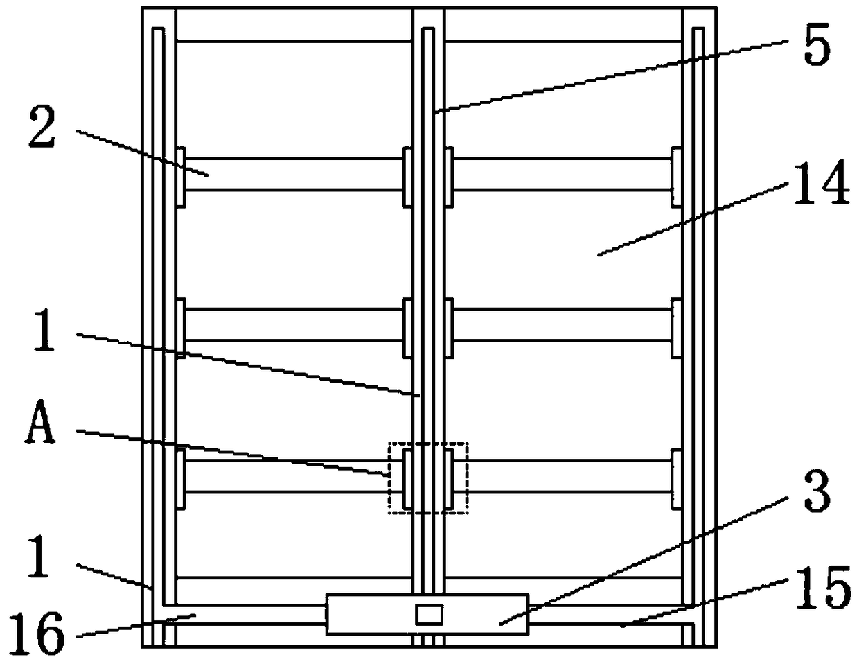 An insect repellent and anti-insect device for a compact shelving