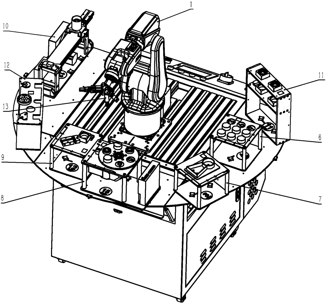 Multifunctional movable platform for robot