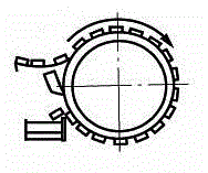 Roller type freezing device