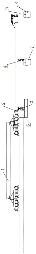 Placing method for girder guiding machine before first hole box girder erection by integrated transportation and erection type bridge girder erection machine