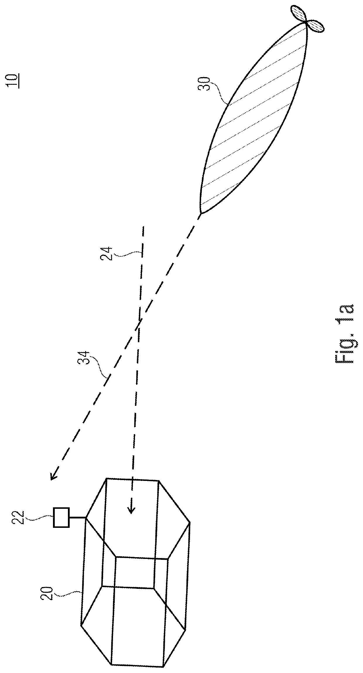 System for navigation of an autonomously navigating submersible body during entry into a docking station, method